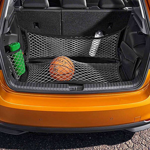 SKODA Bagagenetten grijs 4-delig, Fabia