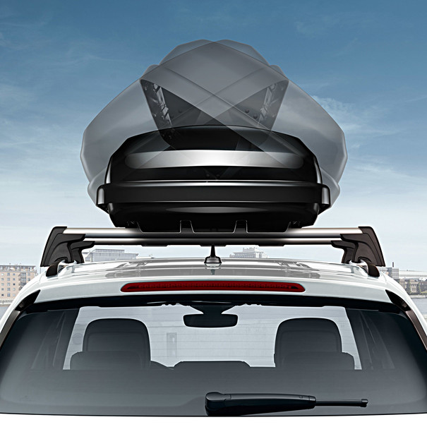 mannetje positie Afm Bagagebox, 340 liter, glanzend zwart - Volkswagen webshop
