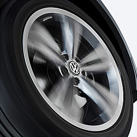Volkswagen Dynamische naafkap met stilstaand logo