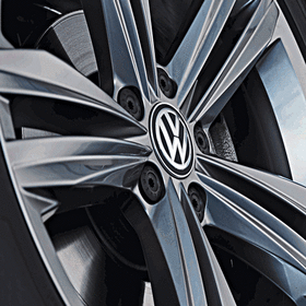 Volkswagen Dynamische naafkap met stilstaand logo
