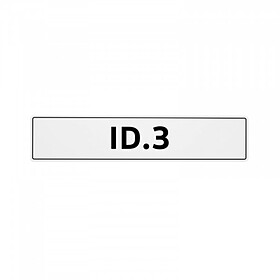 Volkswagen Kentekenplaat ID.3