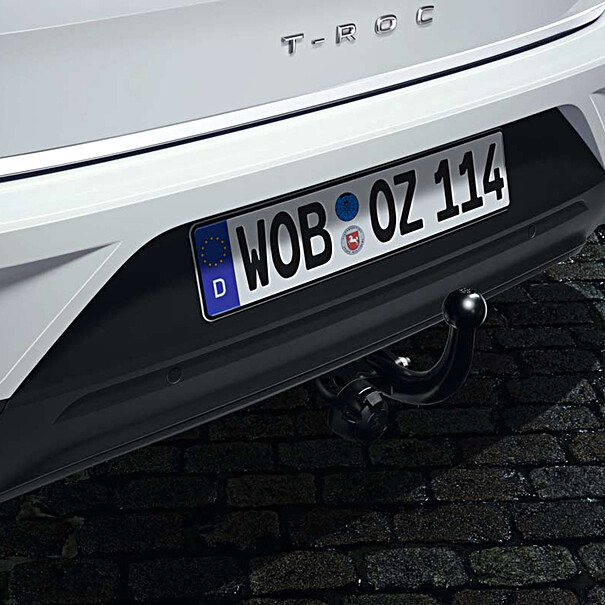 Volkswagen Vaste trekhaak T-Roc, inclusief 13-polige kabelset.