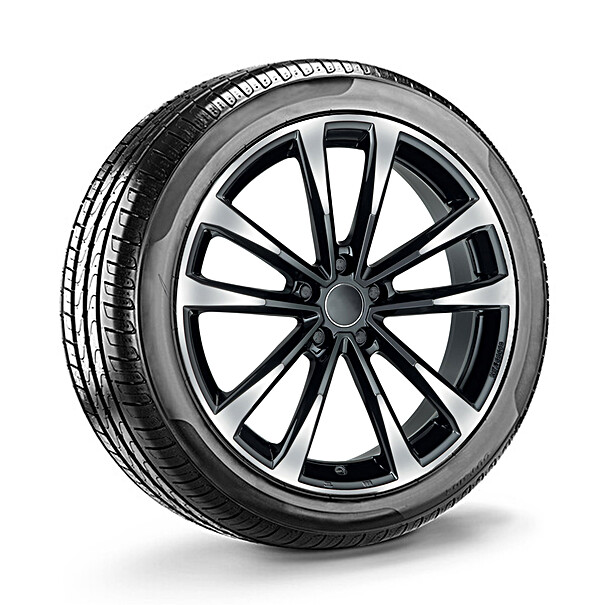17 inch all-seasonset stijl 7, zwart gepolijst - Volkswagen Passat