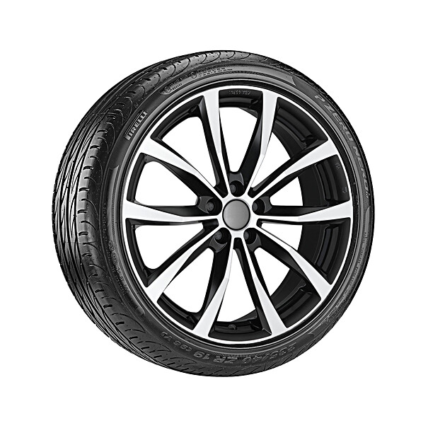 19 inch zomerset stijl 12, zwart gepolijst - Volkswagen Passat