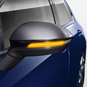 Volkswagen ID.3 en Golf 8 Actiepakket Dynamische LED knipperlichten met zwarte spiegelkappen