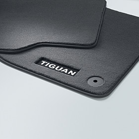 Volkswagen Velours mattenset Tiguan, met opschrift, voor + achter