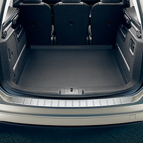Volkswagen RVS look achterbumper beschermlijst, Sharan