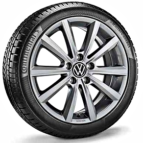 Volkswagen 17 inch lichtmetalen winterset Merano, Adamantium Dark